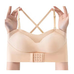 Push-Up Bras For Women Front Buckle Strapless Bra Seamless Invisible Bra Wireless Underwear Solid Color Sexy Lingerie S-XL