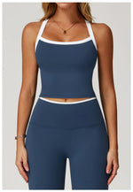 Women's Pilates Tank Top Push-Up Sports Bra Hollow Breathable Fitness Bras Gym Yoga Vest Running Tops High Strength Sportswear