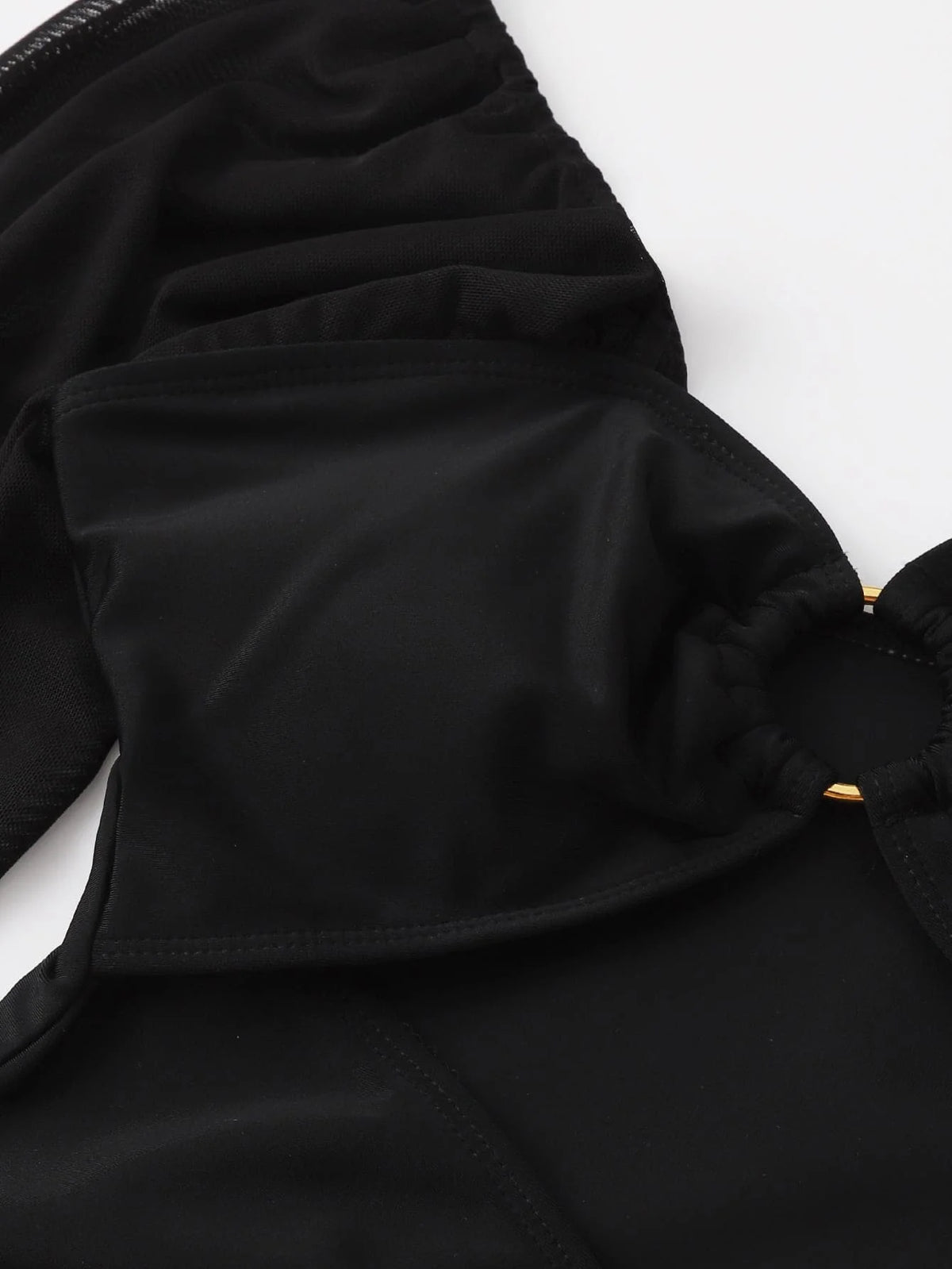 2026 Black Swimsuit One Piece Solid Long Sleeve Swimwear Women Bathing Suit Female Padded Swimming Summer Beachwear Bodysuit