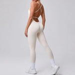 Women's Yoga Jumpsuits Sports Fitness Hip-lifting Cross Beauty Back Adjustable Straps One-piece Training Workout Gym Bodysuits