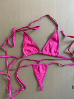 DEKA Mini Micro Cotton Bikinis Set Women Bandage String Thong Swimsuit Type Bathing Suit Triangle Swimwear High Cut Drawstring