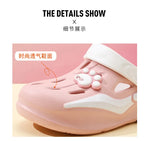 2026 Summer Sandals For Women Platform Shoes Thick Sole Cute DIY Paw Girls Street Beach Slippers Soft EVA Female Fashion Clogs