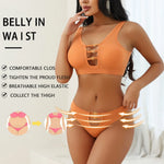 Sexy seamless underwear set push-up bra vest sports breathable push-up set