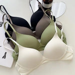 U-shaped Front Buckle Sexy Women's Bra Thin Breathable Small Chest Gathering Bras Comfortable Seamless Underwear Everyday Bra