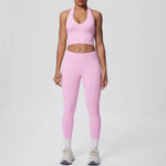 2pcs Yoga Set Gym Outfits Clothes Athletic Wear Yoga Suits For Women Fitness Set Tracksuits Sports Bra Gym Leggings Sportswear