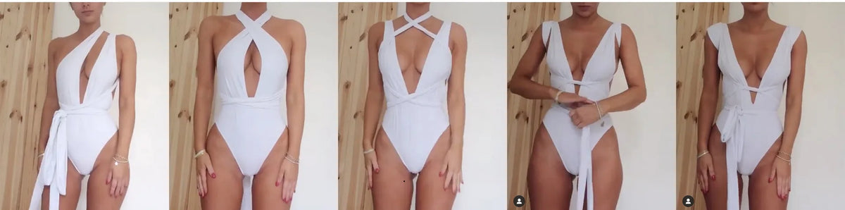 Sexy Red One Piece Swimsuit 2026 Women Push Up Lace Up Bandage Bodysuit Brazilian Deep V Neck Backless Bathing Suit Swimwear