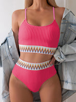 Sexy Solid Yellow Bikini 2026 Mujer High Cut Pleate Women's Swimsuit Separate Beach Bathing Suit High Waist Swimwear Biquini New