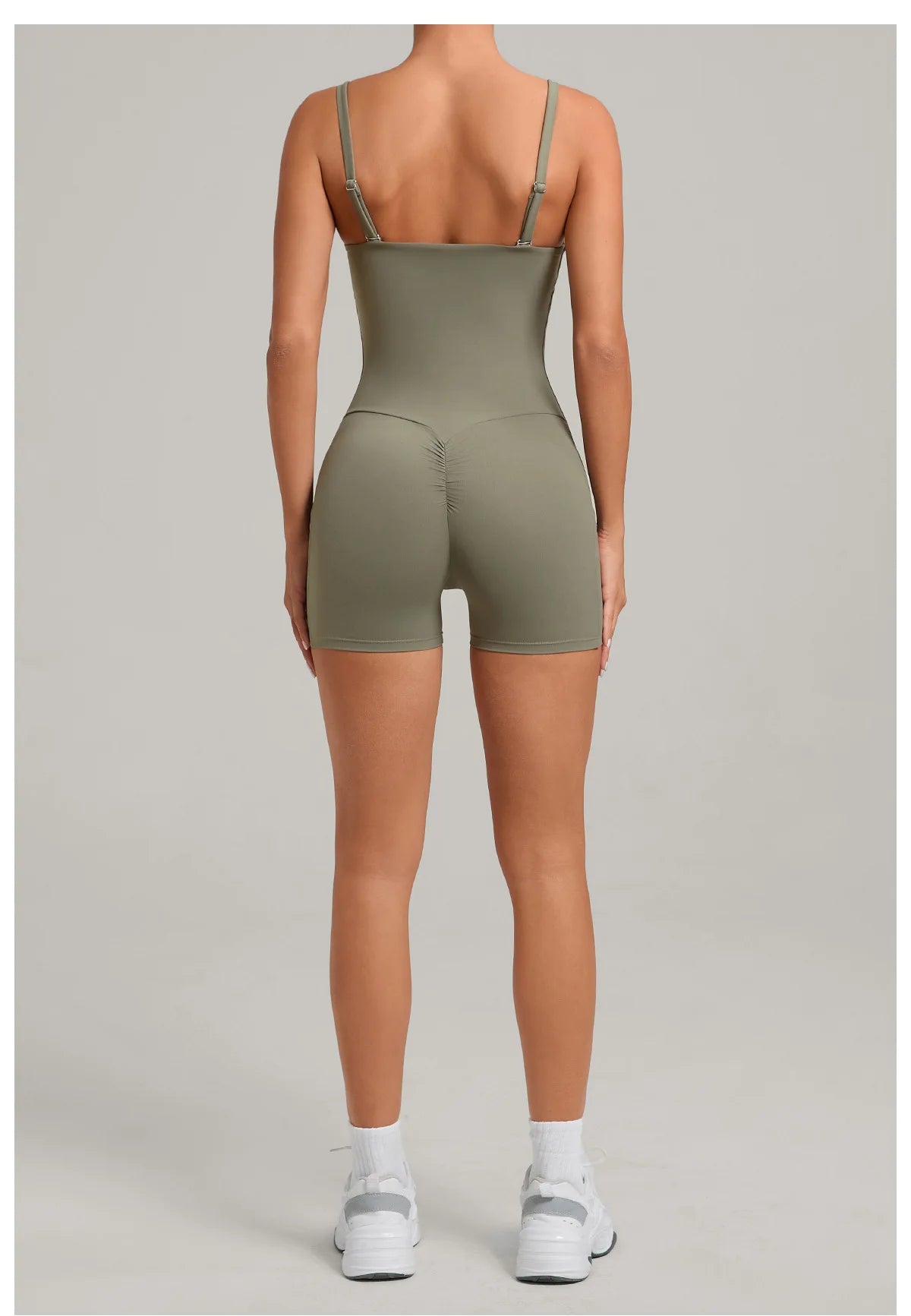 Outdoor Backless Yoga One Piece Suit Women Multiple Wearing Methods Sleeveless Slim Fit Pocket Stretch Sports Fitness Jumpsuit