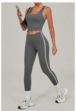 Women's Seamless Yoga Sets Sports Fitness Beauty Back Vest Hip-lifting Pants Slim-fit Suits Running Workout Gym Training Sets