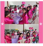 6-15Pcs Multicolors Spa Robes for Girls Spa Birthday Kimono for Girls Soft Silk Satin Slumber Sleepover Pyjama Party Supplies