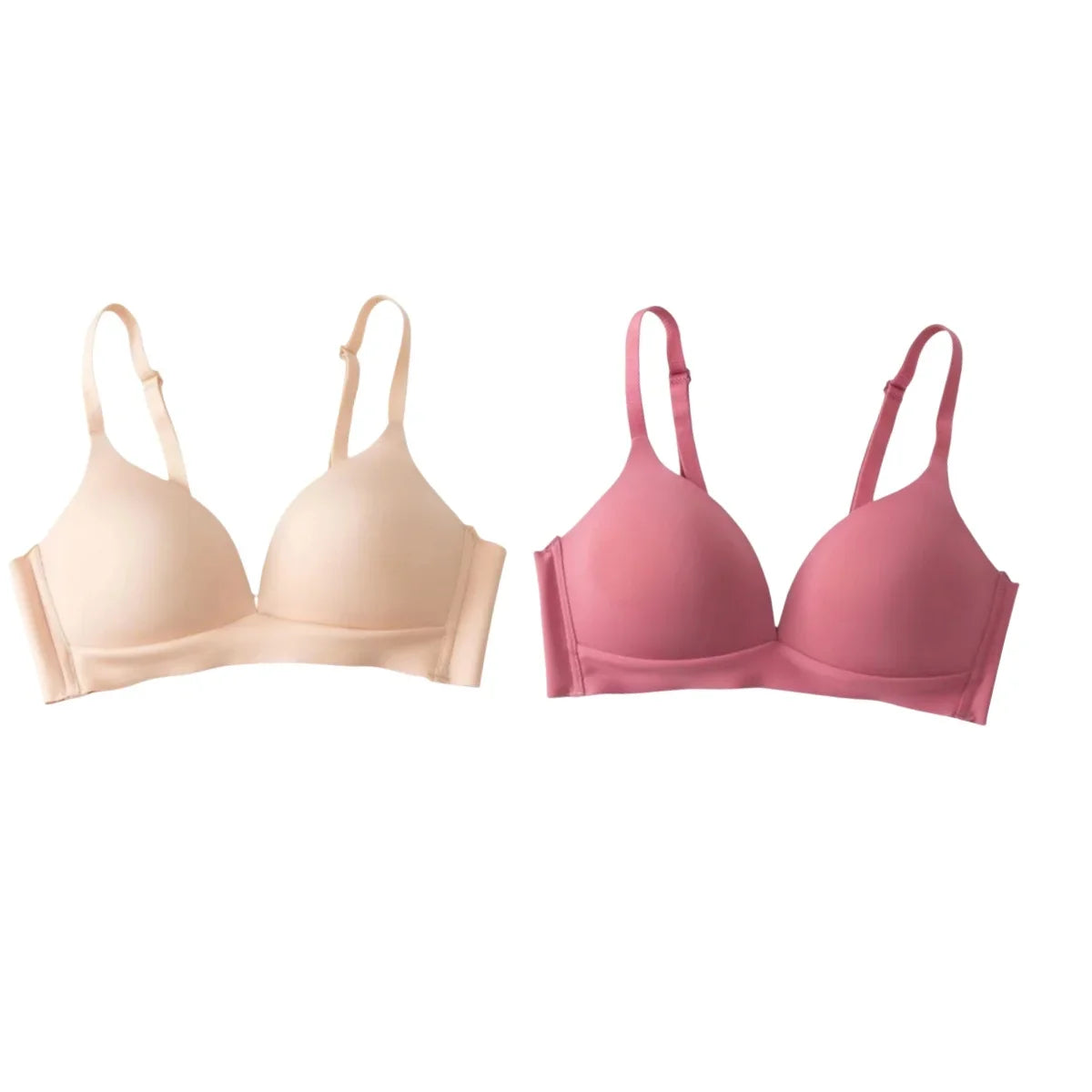 2Pcs/Set Underwear 3/4 Cup Push Up Bra Female S-XXL Seamless Bras For Women Non-wire Bra Sexy Lingerie