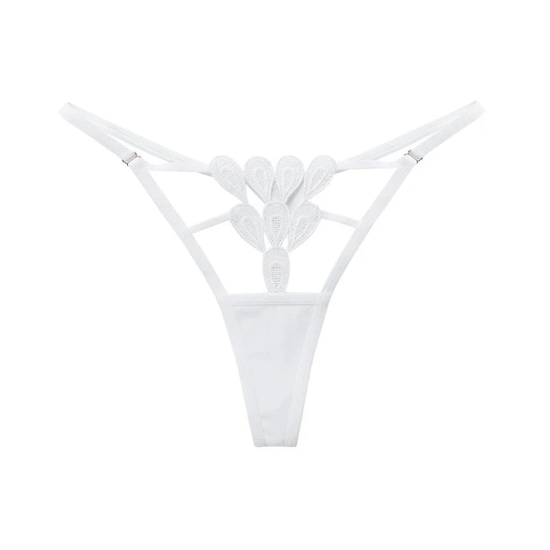 Sexy Thong Lace Panties Women Briefs Girls G String Hollow Out Transparent Underwear Female Thin Low Waist Lingerie Size S-XL