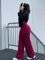 High Waist Straight Leg Workout Pants Naked Skin Friendly Hip Lifting Casual Sports Legging Training Body Shaping Fitness Bottom