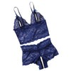 Pullover Open Bra See Through Fancy Underwear Uncensored Luxury Lace Hollow Sets Crotchless Outfits Intimate No Pad Wireless