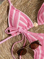DEKA Weave Mash Pink Sexy Bikinis Set Swimsuit Women's Swimwear Push Up Female Beach Swimming Wear Bathing Suit Pool Bather 2026