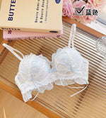 Japanese Style Lolita Princess Wind Lace Lace Lingerie Design for Girls Push-up Bra Women UnderwearPush Up Bra