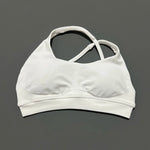 HISTELLO Impacts Asymmetric Sports Bra Women Seamless Yoga Underwear Adjustable Backless Halter Top Workout Running Gym Bra