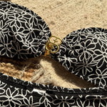 Flower Embroidery Bandeau Bikinis Sets Woman 2026 Metal Buckled Sexy Swimsuit Women High Cut Bathing Swimming Suit Bikini Mujer