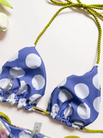 Sexy Braiding rope Bandage Solid Bikini Set Women SwimsuitPit strip fabric Triangle Swimwear Bathing Suit Brazilian Biquinis