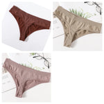 3PCS/Set Seamless Thongs Women Panties G-String Sport Underwear Female Sexy Lingerie Low Waist T-Back Underpants M-XL Intimates