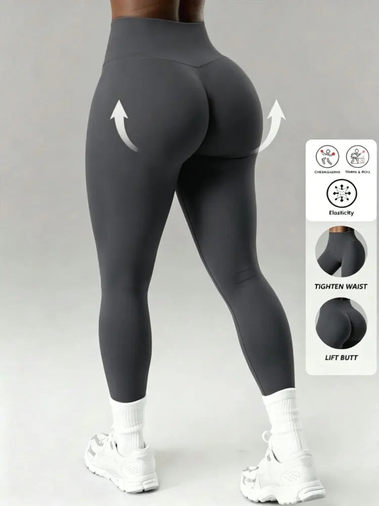 Womens High Waist Skinny Leggings Soft Stretchy Butt Lifting Yoga Pants For Fitness Pilates Running Workout Summer Activewear
