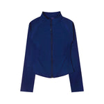 NCLAGEN Woman's Sports Jacket Zip Up Gym Clothes Long Sleeve Workout Seamless Top Speed Activewear Yoga Pilates Running Coats