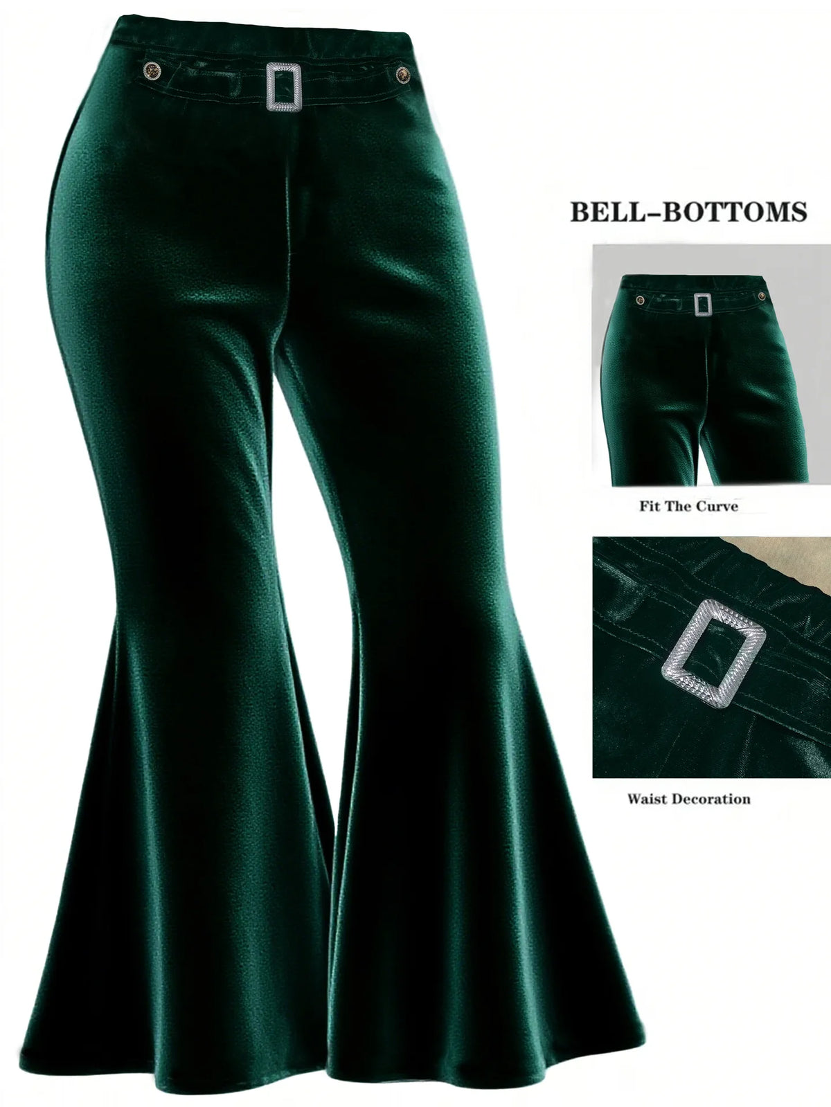 spring and autumn versatile wide-leg pants with metal decoration large size gold velvet wide-leg pants casual pants