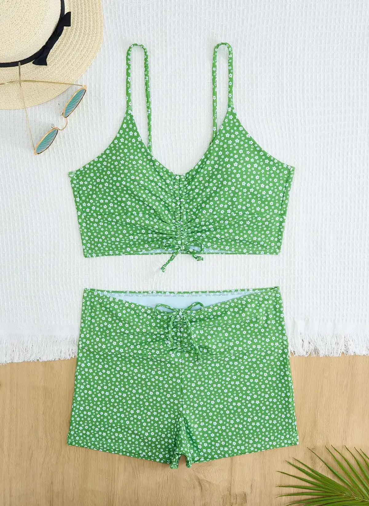 Sexy High Waist Bikini Shorts 2026 Women Swimsuit Two Pieces Swimwear Female Bikinis Set Floral Bathing Suits Brazilian Biquini