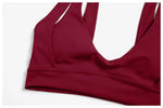 Workout Clothes Woman Gym Top Breathable Sports Bra Fitness Trainning Shoulder Strap Yoga Bra Outdoor Jogging Push Up Underwear