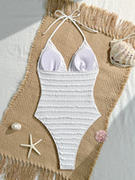 Sexy Holiday Swimwear Women 2026 Blue Sequin Starfish V Neck Hollow Out Backless Tummy Control Bathing Suit One Piece Swimsuit