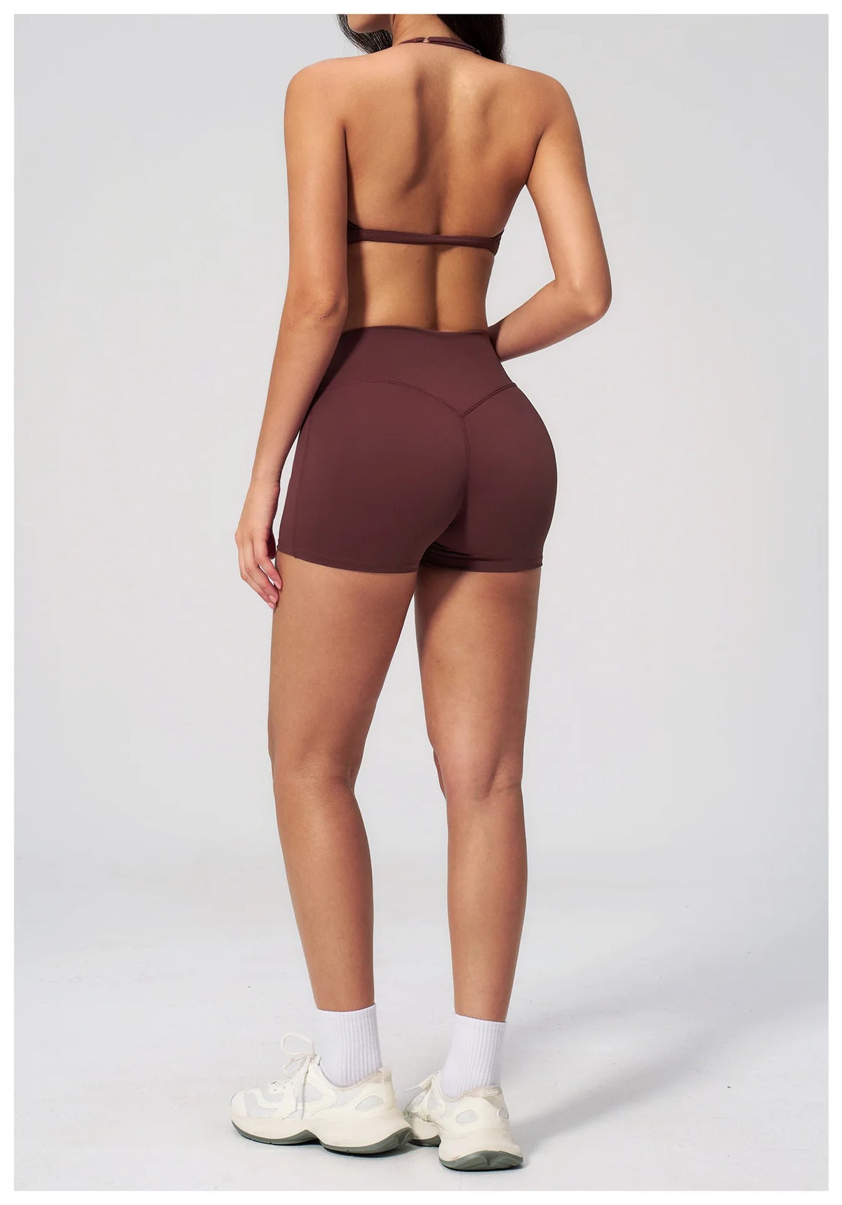New Tight Yoga Set Women Breathable Quick Drying Sports Bra High Waist Shorts Fitness Suit Outwear Leisure Workout Gym Tracksuit