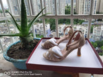 Spring 2026 Sexy High Heels 40-43 Fish Mouth Velvet Bun Heel Elegant Women's Sandals High Heels Shoes Suede Peep Toe Elegance