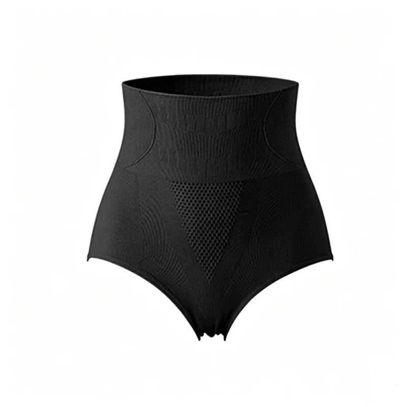High-Waisted Seamless Shaping Panties for Women Breathable Honeycomb Mesh Tummy Trimmer Hip Lifter Control Briefs