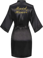 Women Bridal Robe For Bride And Bridesmaid Getting Ready Wedding Party Bathrobe
