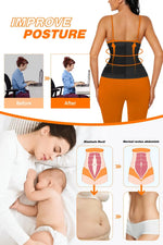 Women's Adjustable Breasted Tummy Control Waist belt Hook Workout Sweat Sauna Effect Body-shaped Fitness Sports Waist Trainer