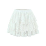 French-style Elegant Stand-up Collar Tie-waist Slim-fit Pleated Long-sleeve Shirt For Women With Waist Lace Cake Skirt QXS5
