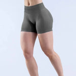 Women High Waist Yoga Shorts Stretch Breathable Sports Shorts Fitness Gym Running Workout Short Pants For Ladies