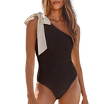 One Piece Women Swimwear 2025 Strapless Ruffle Tummy Control Bandeau Swimsuit Removable Strap Slimming Women's Bikinis