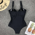 Underwired Bra Cup One Piece Swimsuit Women Swimwear Female Monokini Push Up Bather Bathing Suit Swim Beachwear Slim Bodysuit