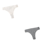 2Pcs/Set Seamless Panties Women Low Rise Panty Soft Solid Color Briefs Sexy Sports Underwear Female Underpants Lingerie M-XL