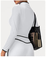 Women's Yoga Top Color-Block Zipper Stand Collar Bare Jacket Autumn Winter Outerwear Running Fitness Long Sleeve Coat
