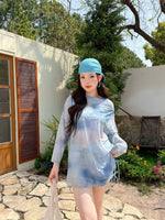 Plus size swimsuit hot spring split swimsuit three-pieceplus fat enlarged covering the flesh and slimming swimsuit XXXL