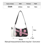 Fashion Women's Handbags Denim Stars Pattern Cool Girls Underarm Bag Female Small Shoulder Hobo Bags Chain Tote Bag