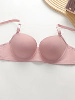 Hot selling solid color 2-piece underwear set multi-color daily four season Bra set comfortable to wear sexy Lingerie 2611