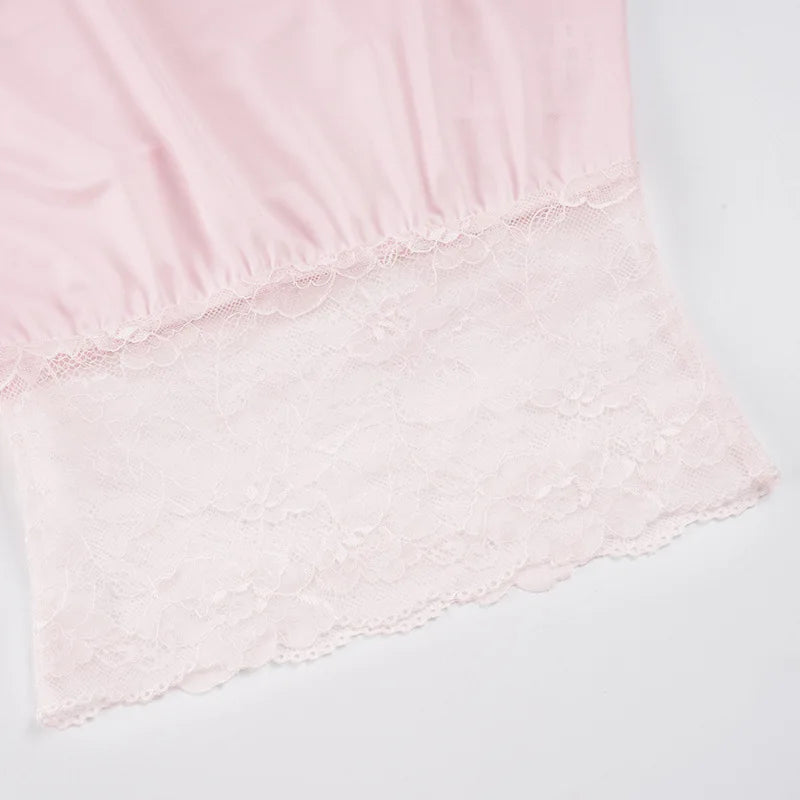 Summer T-shirt lace off-shoulder short-sleeved T-shirt waist fashion versatile top