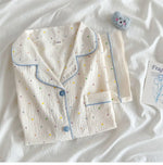 Thin Cotton Women's Short-sleeved Pajamas Set Summer Cute and Casual Sweet and Girly Thin Home Wear Set Sausage Dog Sleepwear