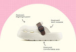 2026 Women Summer Platform Slippers Close Toe Female Leisure House Shoes Soft EVA Female Indoor Street Mulers Slip-on Sandals