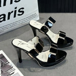 New Summer Pointed Toe Sexy Comfortable Banquet High Heels Fashionable Shallow Mouth/simple/elegant Outside Women's Slippers