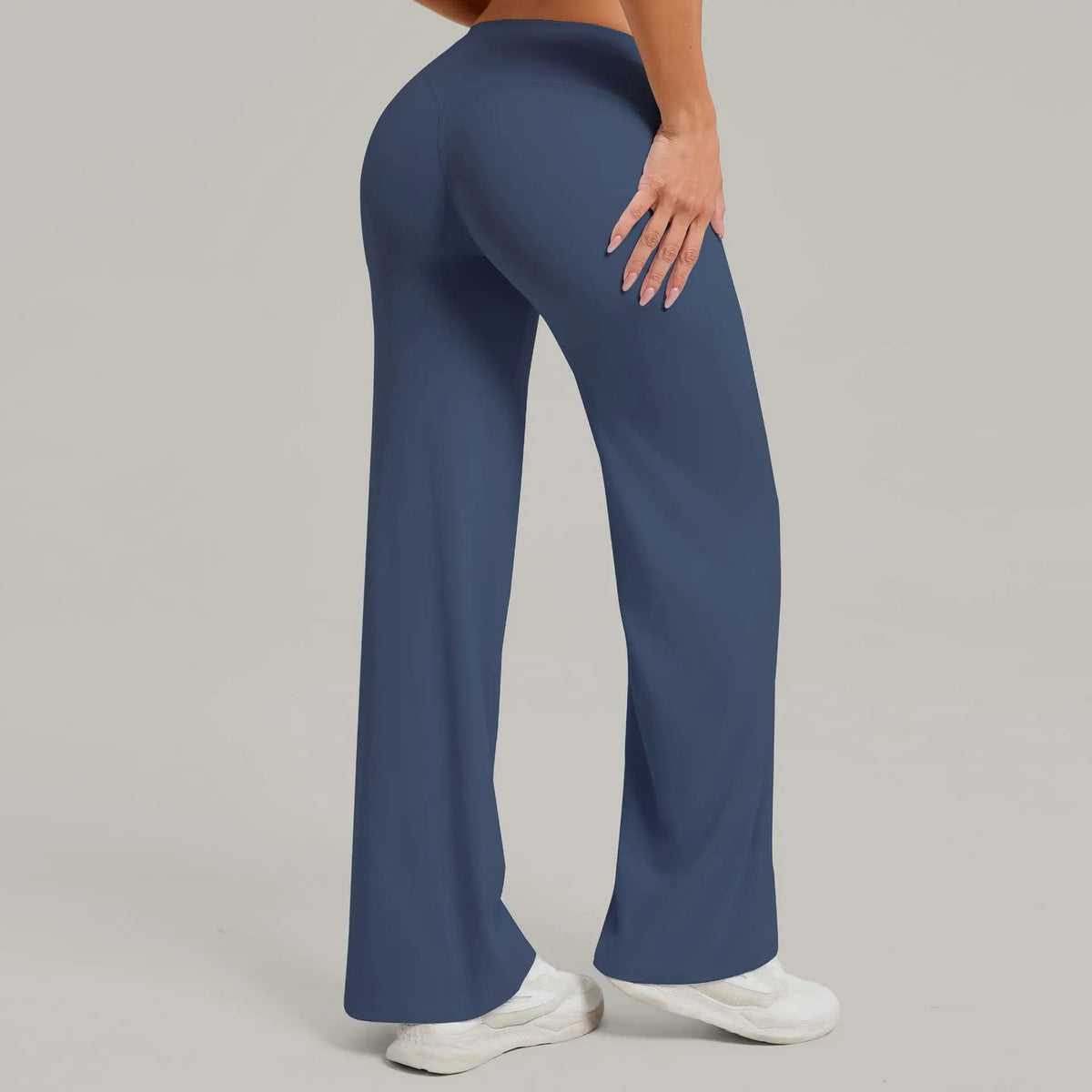 Women's Pilates Straight Yoga Pants Leggings Versatile Loose Wide-Leg Running Sports Fitness Hip-Lifting High Waist Trousers