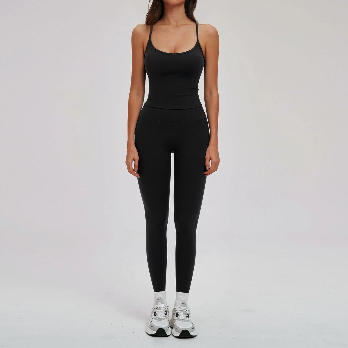 Yoga Short Sets Women Shockproof Slim Back Cross Sports Vest High Waist Leggings Fitness Suit Outdoor Gym Running Set Tracksuit